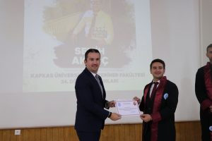 Kafkas Üniversitesi Veteriner Fakültesinin 34. dönem mezuniyet töreni